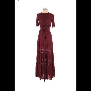 Lulu’s burgundy maxi dress